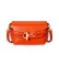 Comprar Lauren Ralph Lauren Bolsa a tiracolo pequena de couro laranja Blaike