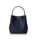 Buy Lauren Ralph Lauren Reese small navy crossbody leather bucket bag