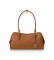 Kup Lauren Ralph Lauren Br?zowa skórzana torebka satchel Marcy