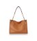 Nakup Lauren Ralph Lauren Rjava torbica tote Bradley iz zrnate usnja