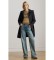 Buy Lauren Ralph Lauren Navy Scottish cotton blend coat