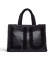 Buy Liu Jo Black logo large tote bag