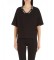 Liu Jo T-shirt de pescoço em V preta