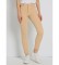 Lois Pantaloni box medi - Caviglia skinny a vita alta beige