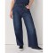 Lois Jeans Box Tall - Liso largo Crop navy