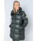 Lois Quilted puffer coat green