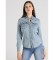 Buy Lois Jeans Blue stone wash double denim shirt