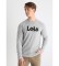 Nakup Lois Jeans Osnovna majica z dolgimi rokavi in puhastim potiskom sive barve