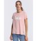 Lois Camiseta de manga corta rosa
