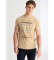 Comprar Lois Jeans Camiseta de manga corta con gráfica de slogan beige