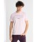 Comprar Lois Jeans Camiseta de manga corta con gráfica en relieve rosa