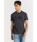 Lois Jeans T-shirt à manches courtes à logo contrasté et haute densité gris