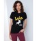 Lois Jeans T-shirt de manga curta com estampado preto