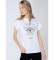 Lois Grafica Glitter short sleeve t-shirt white
