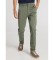 Buy Lois Jeans Green Satin Woven Chino Trousers