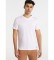 Lois T-Shirt Short Sleeve V-neck Logotipo branco