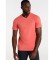 Lois Short Sleeve T-shirt Peak Collar Logo orange