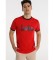 Lois Rib Short Sleeve T-Shirt Contrasts Logo red