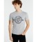 Lois Slub Short Sleeve T-Shirt With Gray Graphic