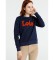 Lois Logo Flock navy sweatshirt