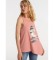 Lois T-shirt con grafica asimmetrica rosa