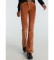 Lois Coty Flare-Barbol Pants Thick Corduroy Color brown