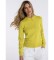 Lois Round Neck Pullover Yellow