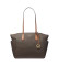 Buy Michael Kors Marilyn medium tote bag with logo brown