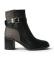 Comprare Michael Kors Stivaletti in Pelle con tacco Rachel nero