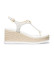 Buy Michael Kors White logo wedges