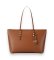Acheter Michael Kors Grand sac tote Quinn en cuir grainé marron