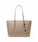 Buy Michael Kors Large beige grained leather Quinn tote bag