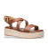 Kopen Michael Kors Bruine Leren Sandalen