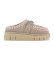 Comprare Mou Zoccoli Bounce Clog in pelle con logo in metallo, tortora