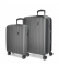 Movom Conjunto de bagagem Movom Wood Antracite -38,5x55x55x20cm / 49x70x28cm