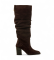Buy Mustang Dark Brown Rose Leather Boots