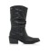 Mustang Bottes noires TANUBIS - Hauteur du talon 6cm