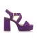 Mustang Sandales Sindy Lila -Hauteur du talon 9cm