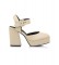 Mustang Sandals New Naomi beige -Heel height 6cm