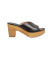 Comprar Neosens Zuecos de piel S3274 negro -Altura tacón 8cm-