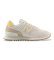 Kup New Balance Skórzane trampki 574 w kolorze ecru