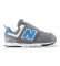 Comprare New Balance Sneakers in pelle 574 NEWB con chiusura a strappo, grigie