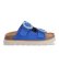 Comprare NO NAME Sandali Sandy Slap in pelle blu