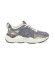 Kopen NO NAME Krazee Runner leren sportschoenen gecombineerd met gerecycled gaas en ultralichte grijze grafische zool