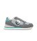 Comprar NO NAME Zapatillas de piel y lona Tova Runner con suela ligera gris
