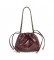 Buy Pepe Jeans Georgia burgundy handbag