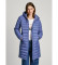 Kopen Pepe Jeans Ammy lange jas blauw