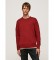 Pepe Jeans Maroon round neck sweater