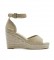 Pepe Jeans Maida Bass beige sandals -Height wedge: 8.5 cm