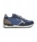 Pepe Jeans Sneaker Brit Reflect M in pelle blu navy